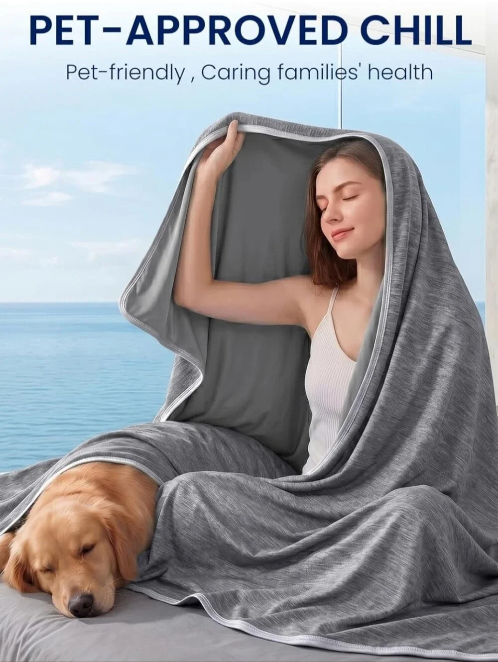 NEW! Cooling Blanket, King Size For Hot Sleepers